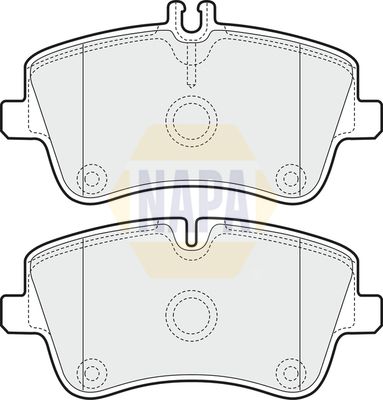 Napa NBP1249 Brake Pad Set, disc brake - 1