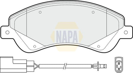Napa NBP1250 Brake Pad Set, disc brake - 1