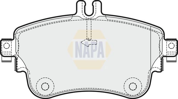 Napa NBP1252 Brake Pad Set, disc brake - 1
