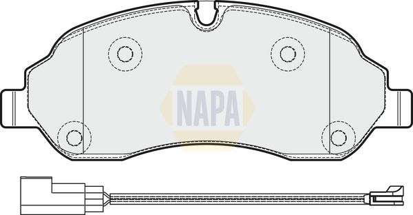Napa NBP1254 Brake Pad Set, disc brake - 1