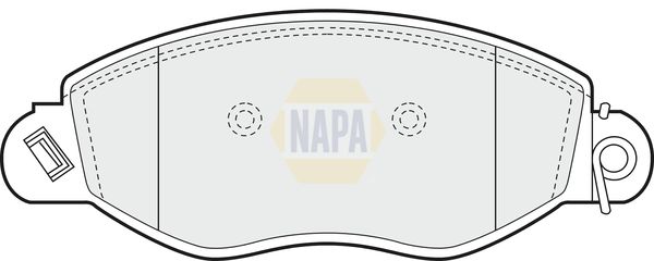 Napa NBP1256 Brake Pad Set, disc brake - 1