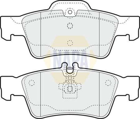 Napa NBP1257 Brake Pad Set, disc brake - 1