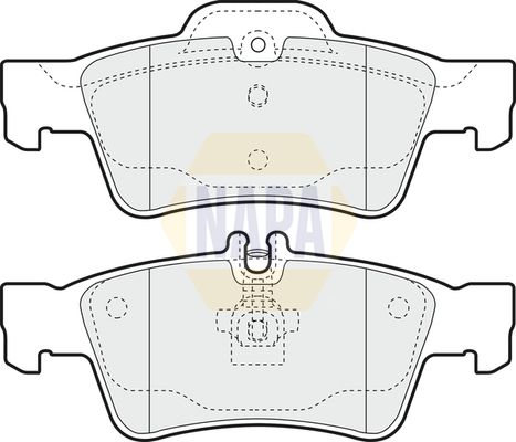 Napa NBP1257 Brake Pad Set, disc brake - 1