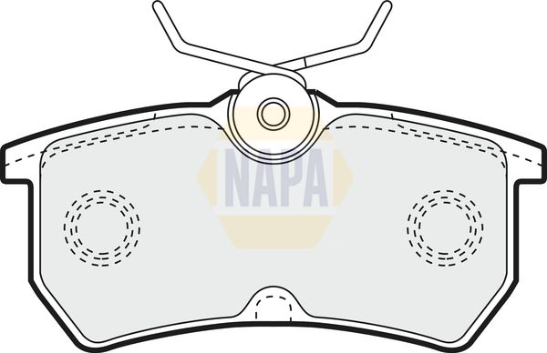 Napa NBP1258 Brake Pad Set, disc brake - 1