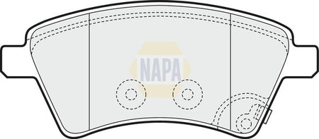 Napa NBP1260 Brake Pad Set, disc brake - 1