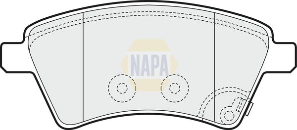 Napa NBP1260 Brake Pad Set, disc brake - 1