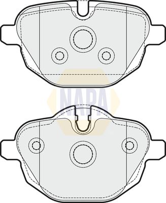 Napa NBP1262 Brake Pad Set, disc brake - 1