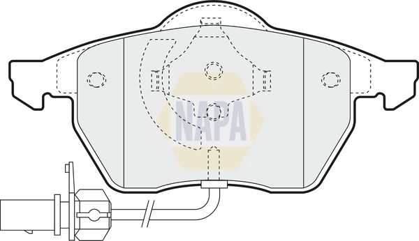 Napa NBP1265 Brake Pad Set, disc brake - 1