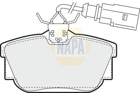 Napa NBP1268 Brake Pad Set, disc brake - 1