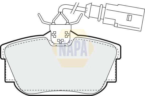 Napa NBP1268 Brake Pad Set, disc brake - 1