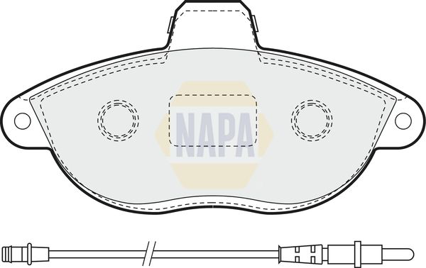 Napa NBP1274 Brake Pad Set, disc brake - 1