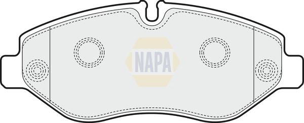 Napa NBP1280 Brake Pad Set, disc brake - 1