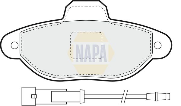 Napa NBP1281 Brake Pad Set, disc brake - 1