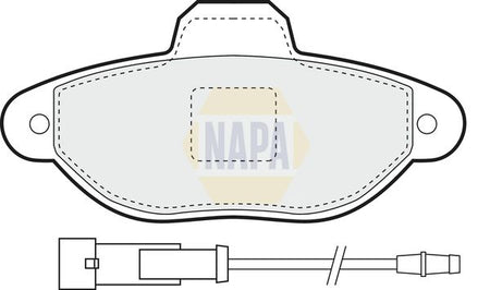 Napa NBP1281 Brake Pad Set, disc brake - 1