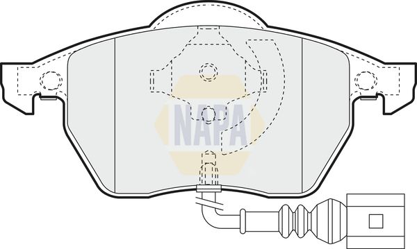 Napa NBP1282 Brake Pad Set, disc brake - 1