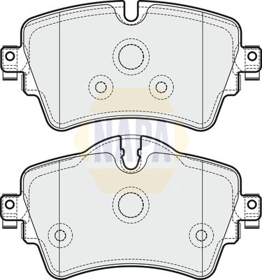 Napa NBP1283 Brake Pad Set, disc brake - 1