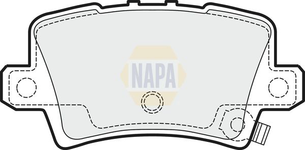 Napa NBP1288 Brake Pad Set, disc brake - 1