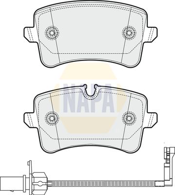 Napa NBP1292 Brake Pad Set, disc brake - 1