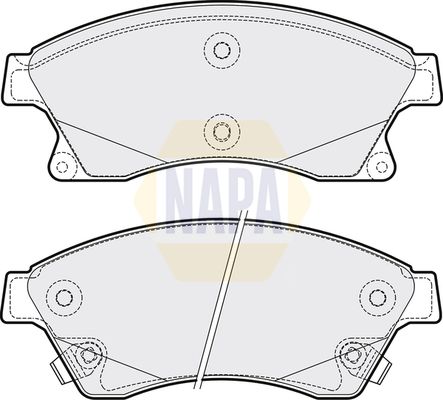 Napa NBP1297 Brake Pad Set, disc brake - 1