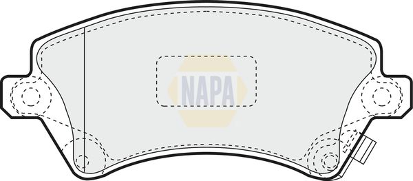 Napa NBP1298 Brake Pad Set, disc brake - 1