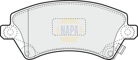 Napa NBP1298 Brake Pad Set, disc brake - 1
