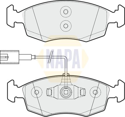 Napa NBP1300 Brake Pad Set, disc brake - 1