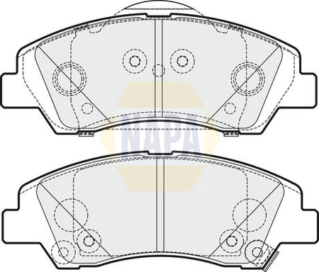 Napa NBP1301 Brake Pad Set, disc brake - 1