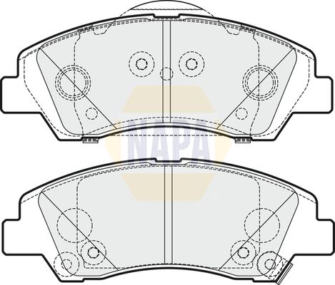 Napa NBP1301 Brake Pad Set, disc brake - 1