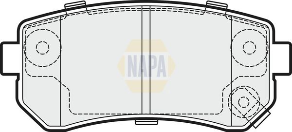 Napa NBP1303 Brake Pad Set, disc brake - 1