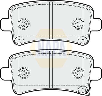 Napa NBP1309 Brake Pad Set, disc brake - 1