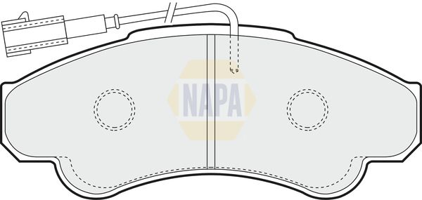 Napa NBP1317 Brake Pad Set, disc brake - 1