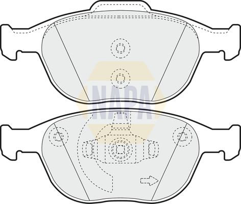 Napa NBP1318 Brake Pad Set, disc brake - 1