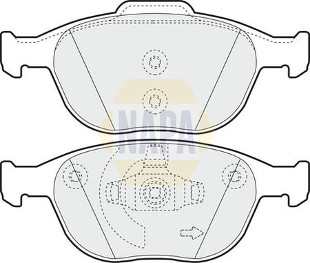 Napa NBP1318 Brake Pad Set, disc brake - 1