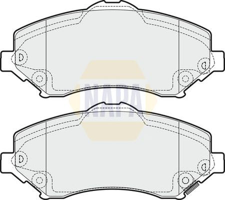 Napa NBP1326 Brake Pad Set, disc brake - 1