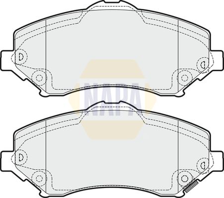Napa NBP1326 Brake Pad Set, disc brake - 1