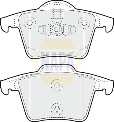Napa NBP1334 Brake Pad Set, disc brake - 1