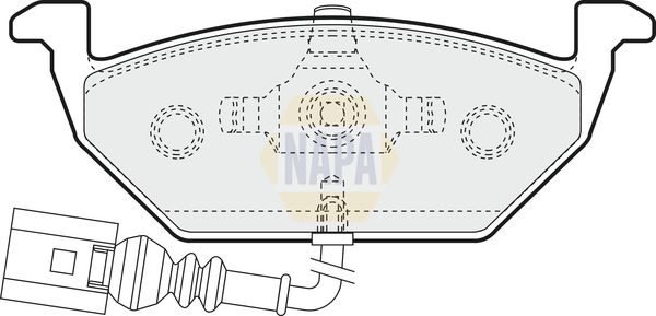 Napa NBP1365 Brake Pad Set, disc brake - 1