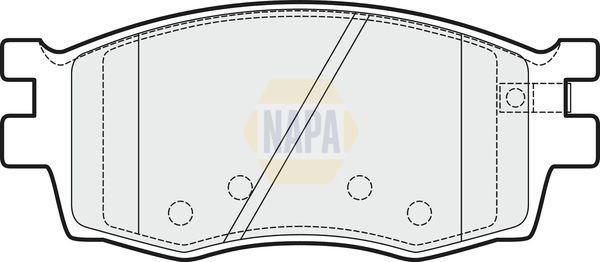 Napa NBP1368 Brake Pad Set, disc brake - 1