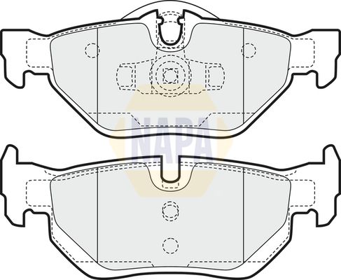 Napa NBP1369 Brake Pad Set, disc brake - 1