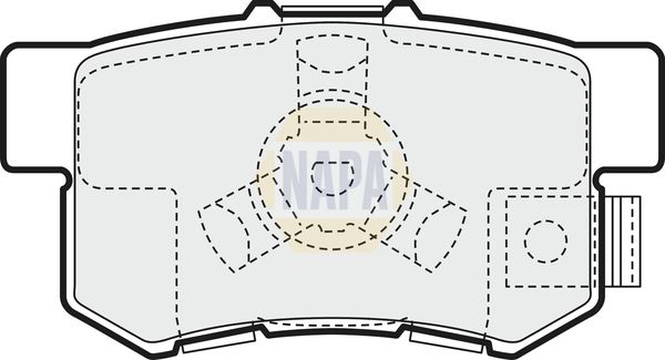 Napa NBP1370 Brake Pad Set, disc brake - 1