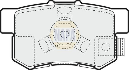 Napa NBP1370 Brake Pad Set, disc brake - 1