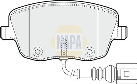 Napa NBP1373 Brake Pad Set, disc brake - 1