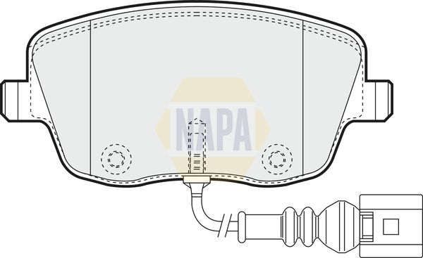 Napa NBP1373 Brake Pad Set, disc brake - 1