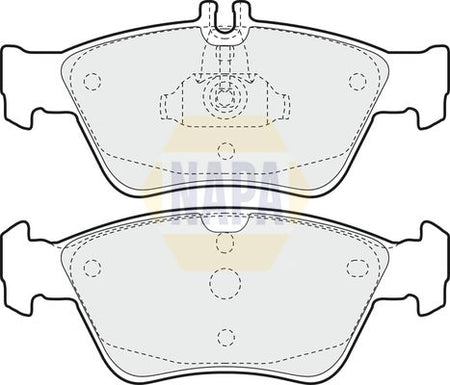 Napa NBP1375 Brake Pad Set, disc brake - 1