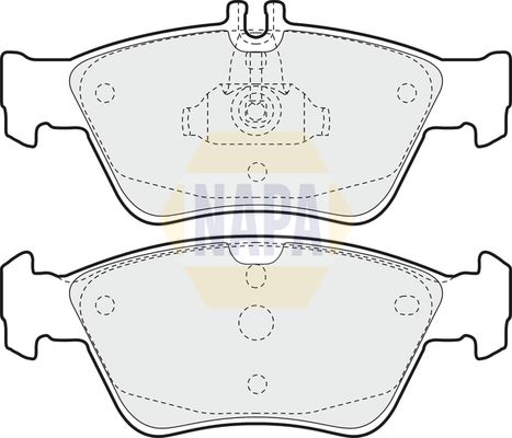 Napa NBP1375 Brake Pad Set, disc brake - 1