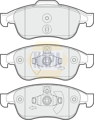 Napa NBP1376 Brake Pad Set, disc brake - 1
