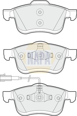 Napa NBP1380 Brake Pad Set, disc brake - 1