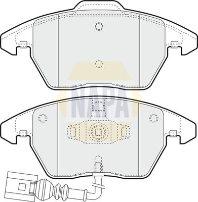 Napa NBP1387 Brake Pad Set, disc brake - 1