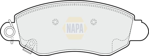 Napa NBP1388 Brake Pad Set, disc brake - 1