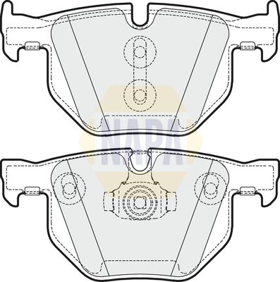 Napa NBP1391 Brake Pad Set, disc brake - 1